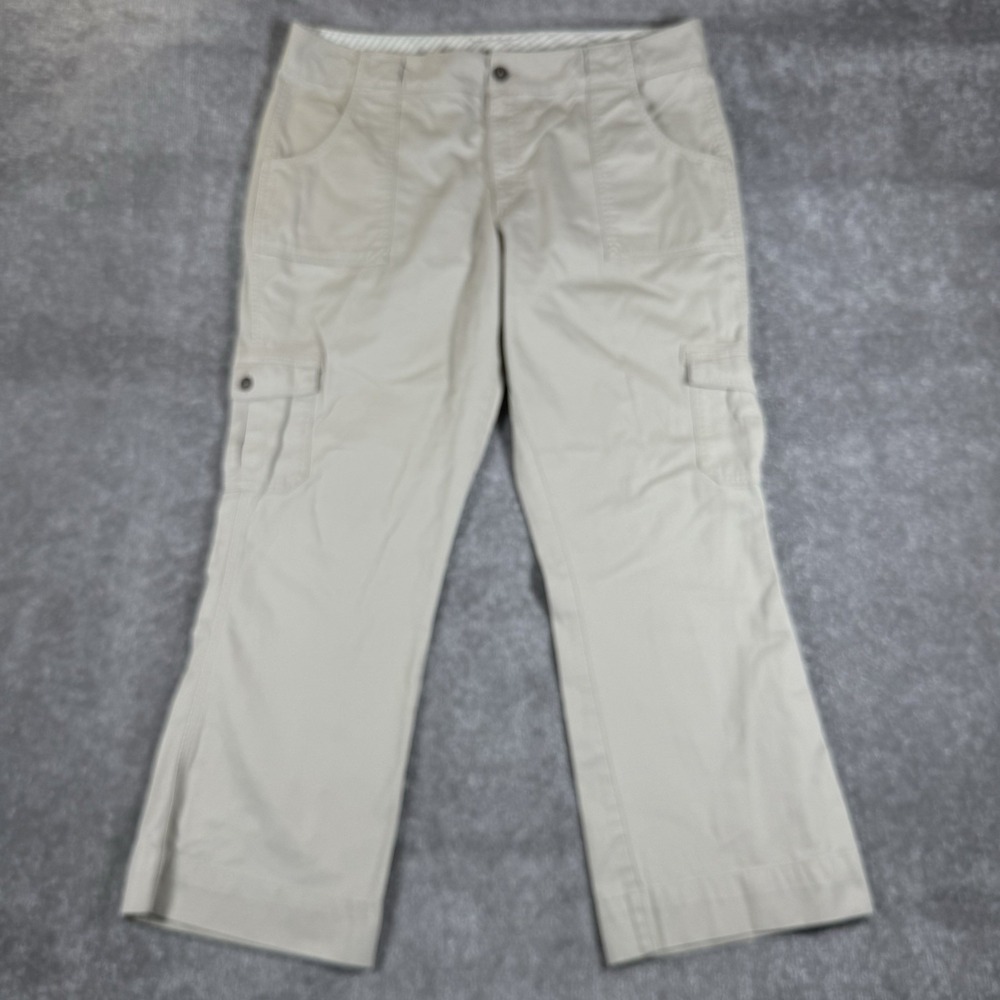 Carhartt Pants‎ Women's 16x30 Beige Cargo Utility Workwear Bootcut Outdoor